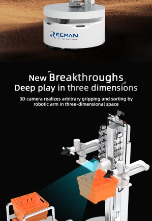 Reeman embodied collaborative robot with dual arms and smart navigation