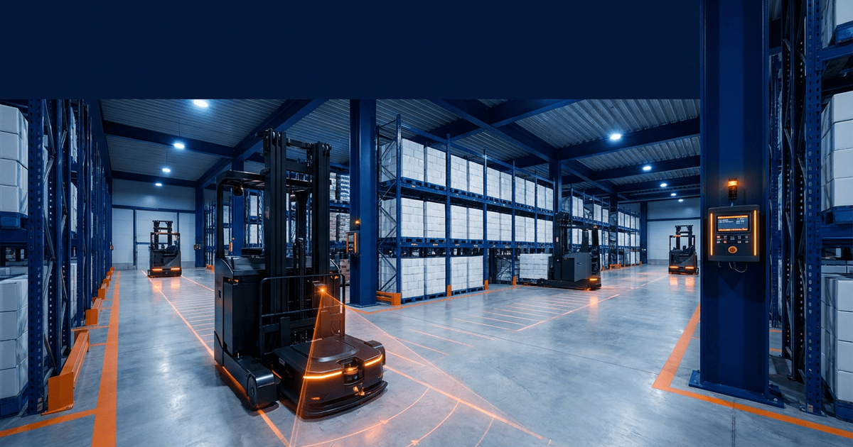 Reeman AMR robot in modern factory