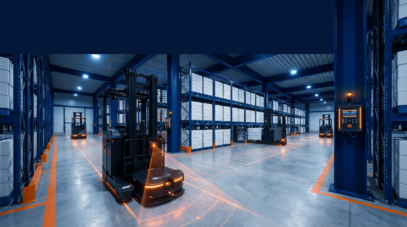 Reeman AMR robot in modern factory