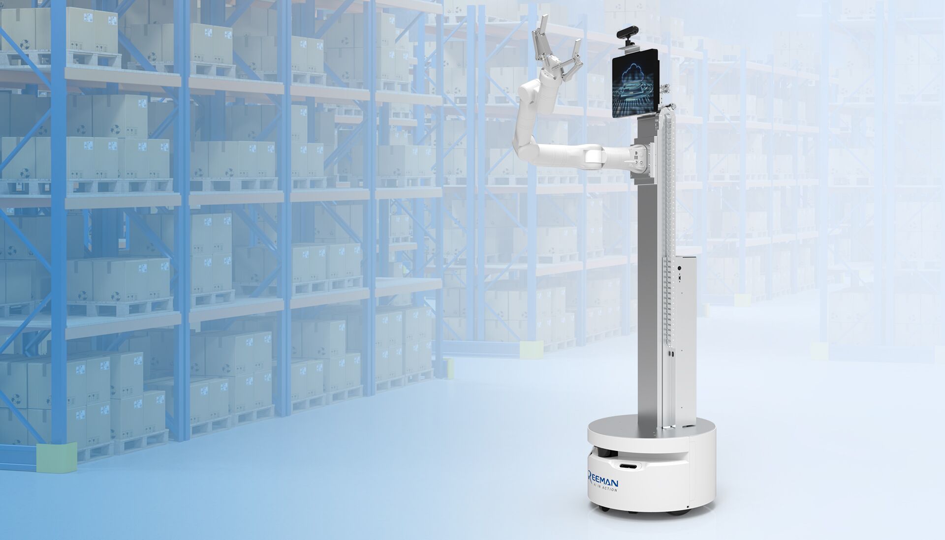 BlazeBot Robot Arm autonomous dispatch system for efficient fleet management
