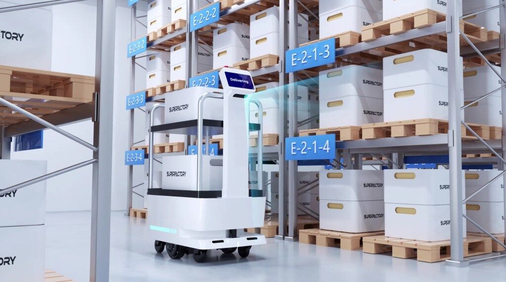 Reeman autonomous robots operating in modern factory environment