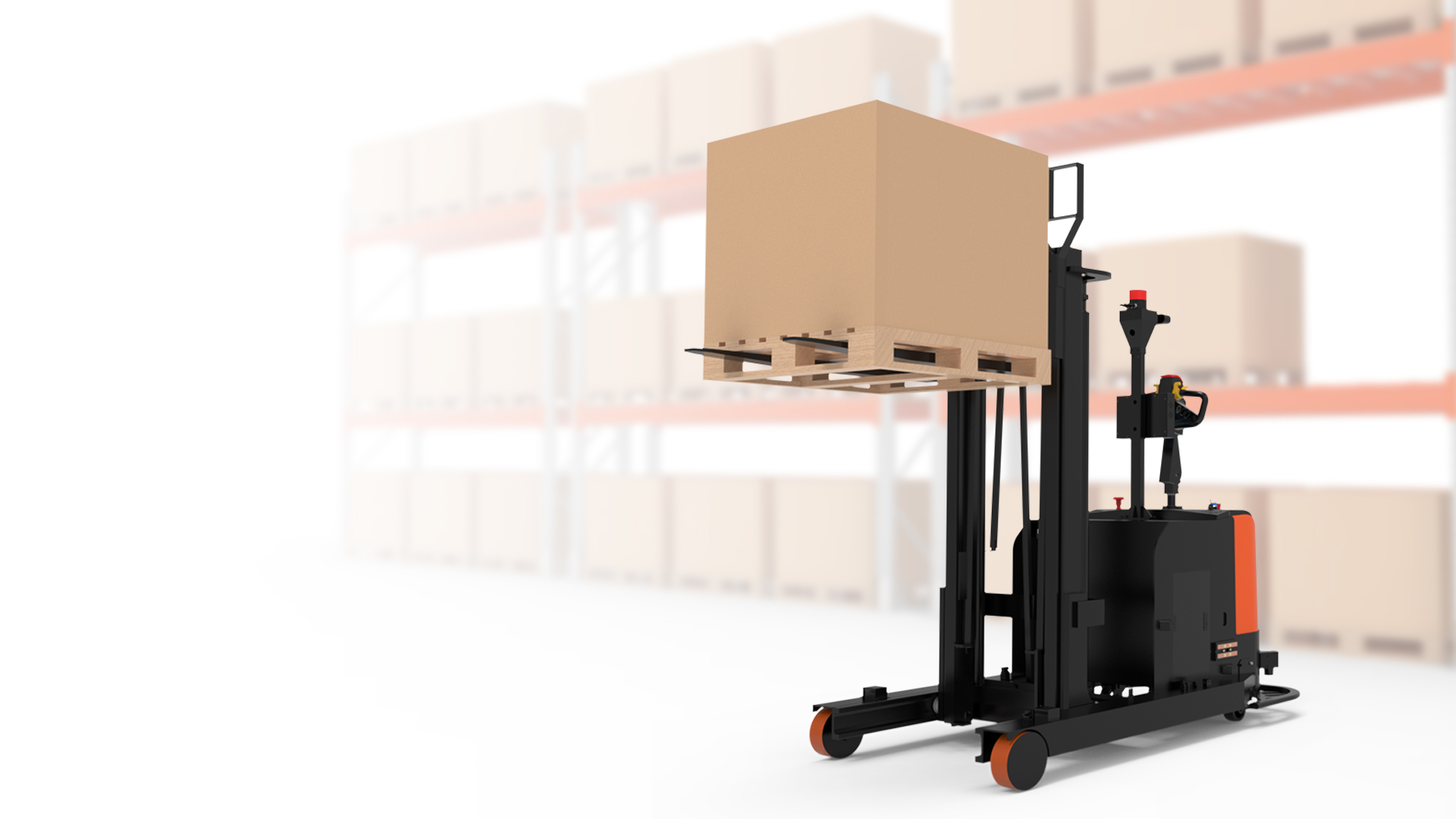 HAMMER Autonomous Forklift featuring front-sliding door frame design
