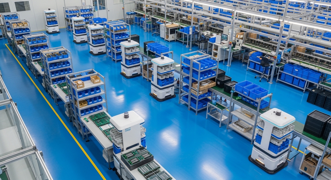 Dongguan PCB smart factory with Reeman AMR robots