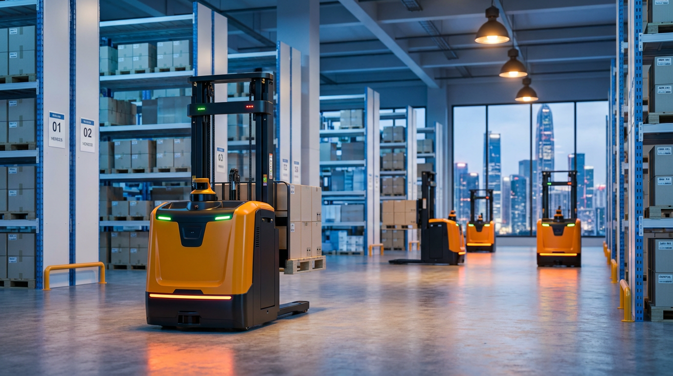 Reeman AMR robot in modern factory