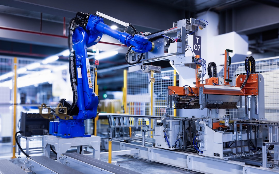 Reeman autonomous robots deployed in modern factory warehouse setting