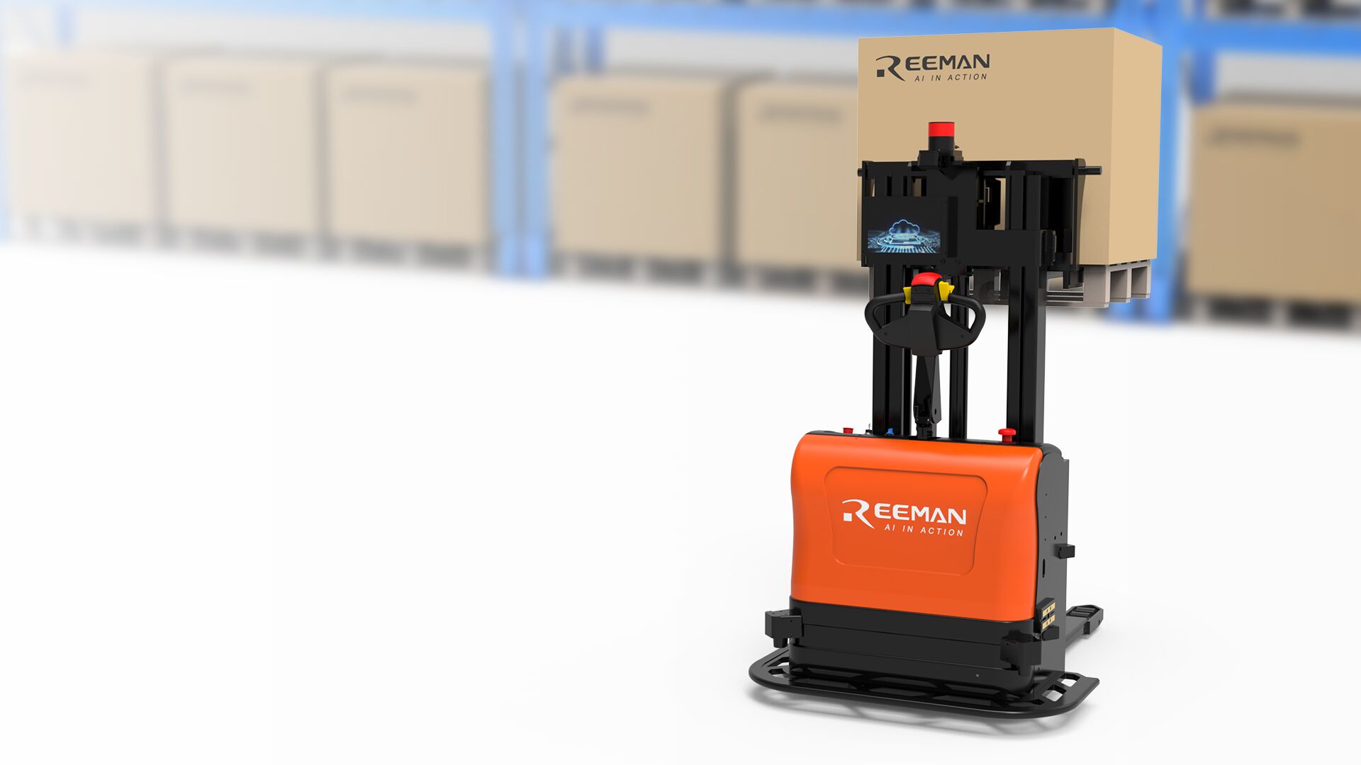 Rhinoceros Autonomous Forklift Hero Background