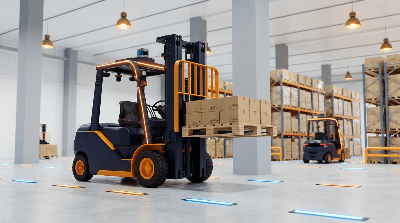 Reeman AMR robot in modern factory